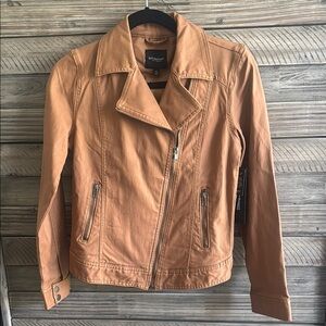 Liverpool Bradford Coated Denim Moto Jacket